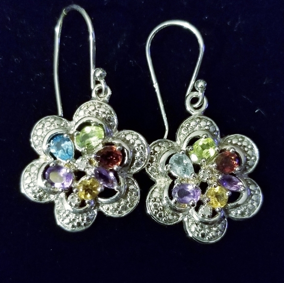 AJaron Jewelry - Sterling Silver 925 Gemstone Earrings